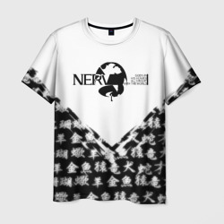 Евангелион логотип Nerv anime – Мужская футболка 3D с принтом купить со скидкой в -26%
