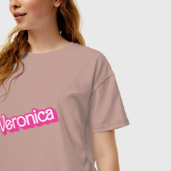 Женская футболка хлопок Oversize Veronica- retro Barbie style - фото 2