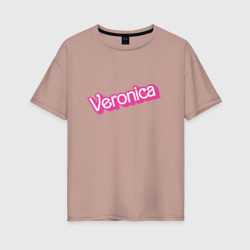 Женская футболка хлопок Oversize Veronica- retro Barbie style
