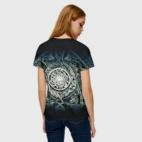 Женская футболка 3D Орнамент и руны скандинавских викингов, цвет 3D печать - фото 4