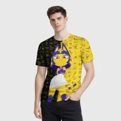 Мужская футболка 3D Cat Ankha - фото 2