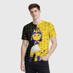 Мужская футболка 3D Cat Ankha - фото 2