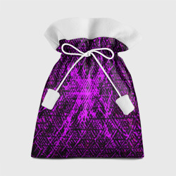 Подарочный 3D мешок Фиолетовая глитч инфекция