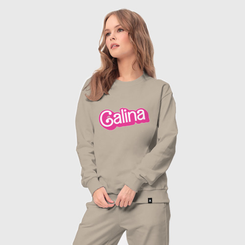 Женский костюм хлопок Galina - retro Barbie style, цвет миндальный - фото 5