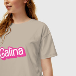 Женская футболка хлопок Oversize Galina - retro Barbie style - фото 2