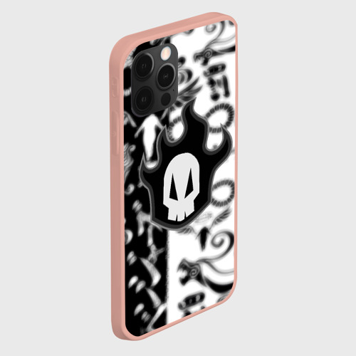 Чехол для iPhone 12 Pro Max с принтом Bleach logo blur anime black, вид сбоку #3