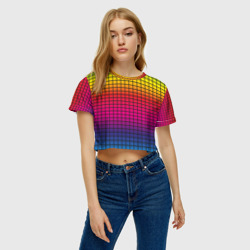 Женская футболка Crop-top 3D Палитра rgb - фото 2