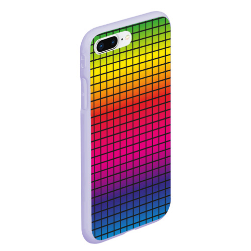 Чехол для iPhone 7Plus/8 Plus матовый Палитра rgb, цвет светло-сиреневый - фото 3