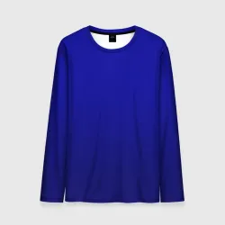 Мужской лонгслив 3D Сумеречный синий градиент
