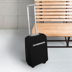 Чехол для чемодана 3D Хаммер серый цвет лого - фото 2