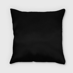 Подушка с принтом Хаммер серый цвет лого для любого человека, вид сзади №1. Цвет основы: 3d (велсофт)