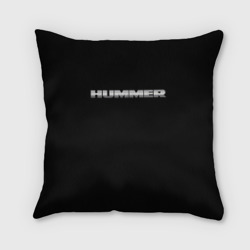 Подушка 3D Хаммер серый цвет лого