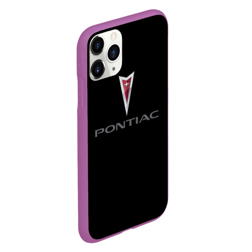 Чехол для iPhone 11 Pro матовый с принтом Pontiac auto, вид сбоку #3