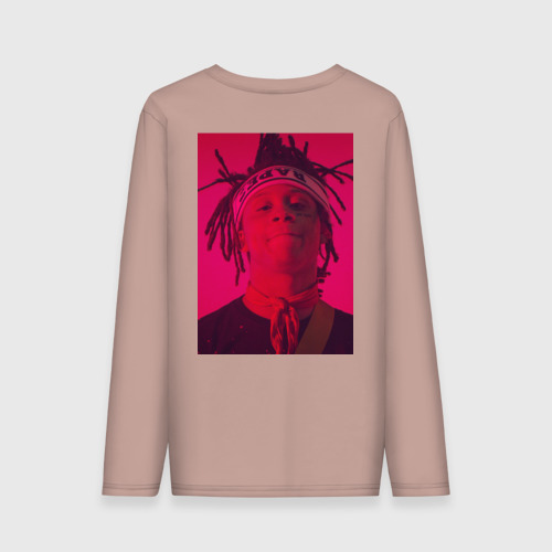 Мужской лонгслив хлопок t-shirt trippie redd, цвет пыльно-розовый - фото 2