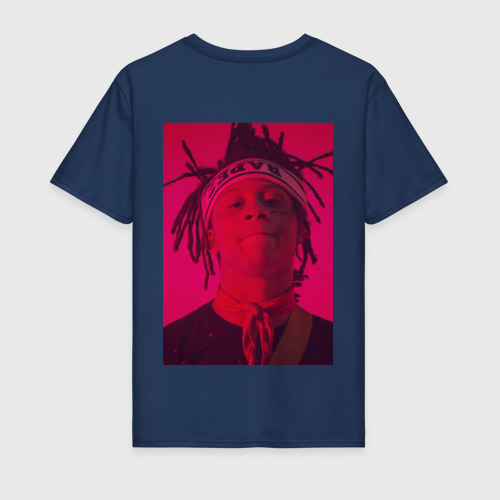 Мужская футболка хлопок с принтом T-shirt trippie redd, вид сзади #1