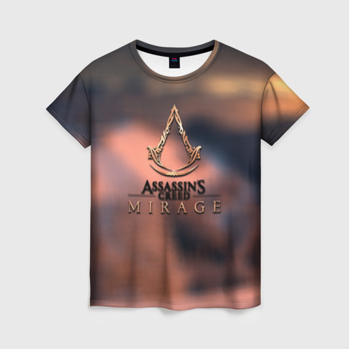 Женская футболка 3D с принтом Ассасин мираж, вид спереди #2