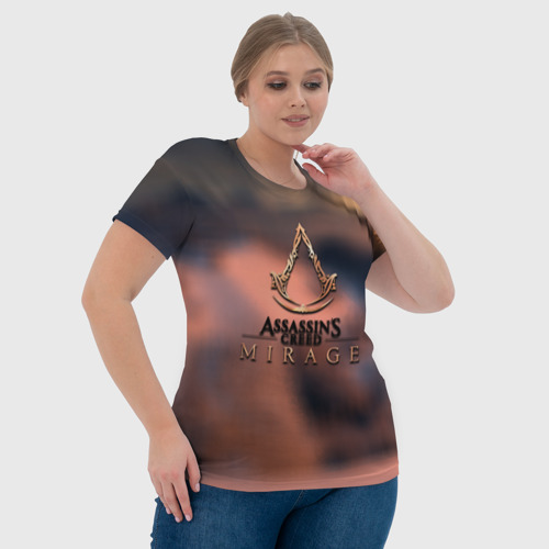 Женская футболка 3D с принтом Ассасин мираж, фото #4