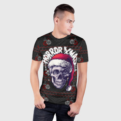 Мужская футболка 3D Slim Horror xmas - фото 2