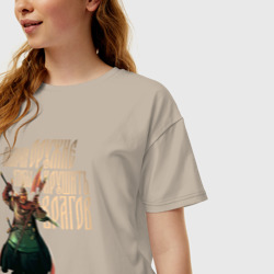 Женская футболка хлопок Oversize Оружие древних русов - фото 2