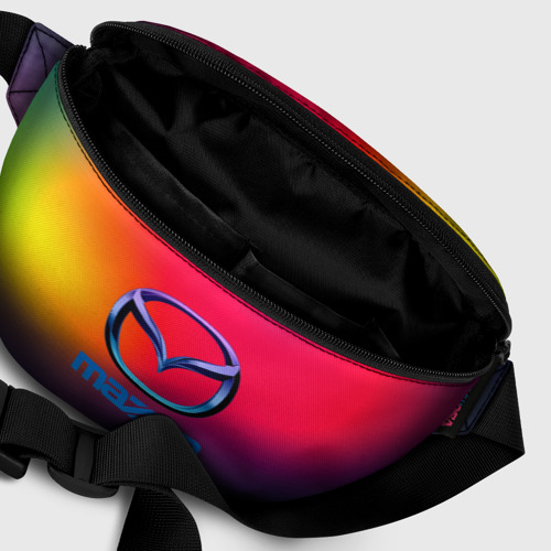 Поясная сумка 3D с принтом Mazda gradient, фото #6