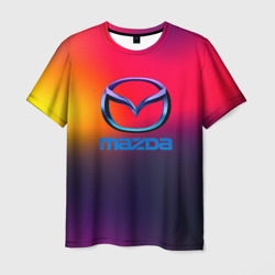 Мужская футболка 3D Mazda gradient