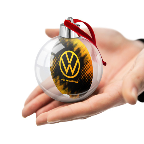 Ёлочный шар Volkswagen - gold gradient - фото 2