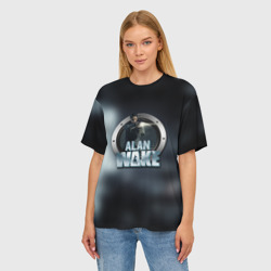 Женская футболка oversize 3D Алан Вейк 2 - фото 2