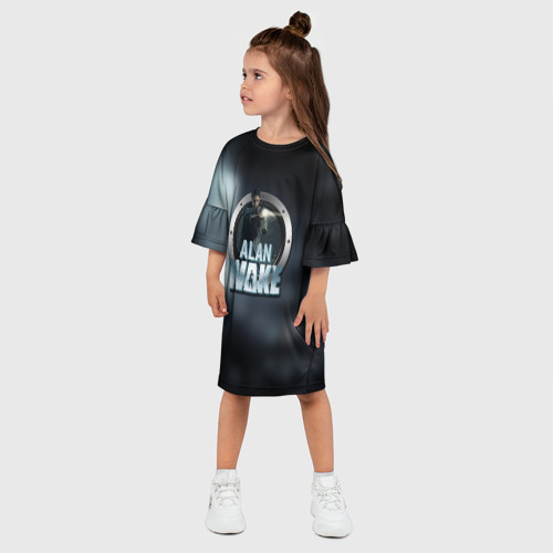 Детское платье 3D Алан Вейк 2, цвет 3D печать - фото 3