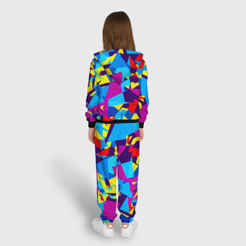 Детский костюм 3D Полигональная композиция - поп-арт - нейросеть, цвет черный - фото 6
