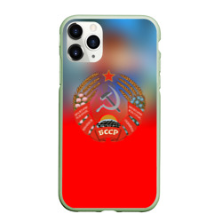 Чехол для iPhone 11 Pro матовый Belarus ussr