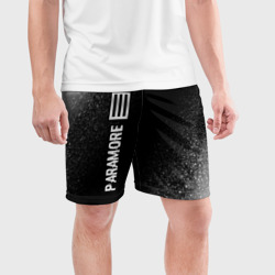 Мужские шорты спортивные Paramore glitch на темном фоне: по-вертикали - фото 2
