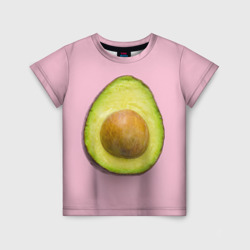 Авокадо в разрезе с косточкой – Детская футболка 3D с принтом купить со скидкой в -33%