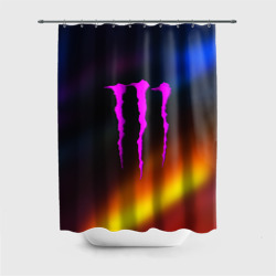 Штора 3D для ванной Monster energy gradient color