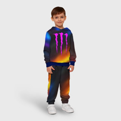 Детский костюм с толстовкой 3D Monster energy gradient color - фото 2