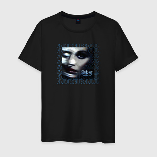 Мужская футболка хлопок Slipknot: Adderall, цвет черный