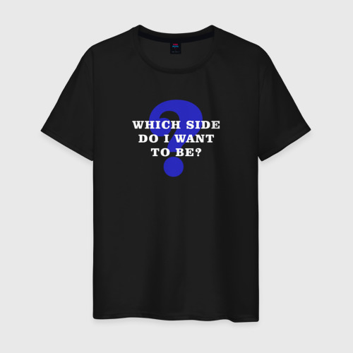 Мужская футболка хлопок Slipknot: Which side , цвет черный