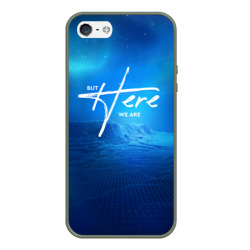 Чехол для iPhone 5/5S матовый Foo Fighters:   but here we are