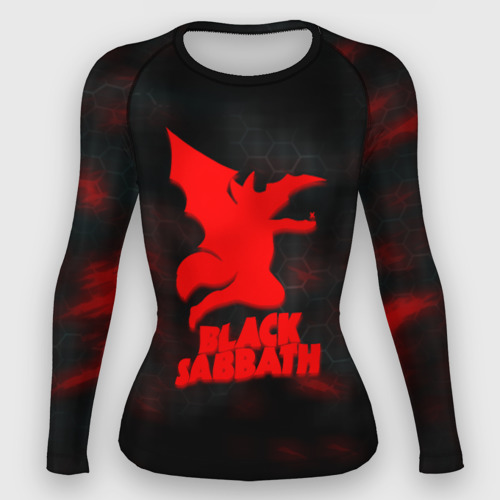 Женский рашгард 3D Black Sabbath краски метал, цвет 3D печать
