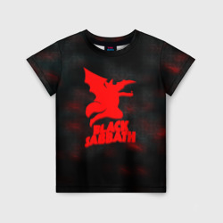 Детская футболка 3D Black Sabbath краски метал