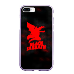 Чехол для iPhone 7Plus/8 Plus матовый Black Sabbath краски метал