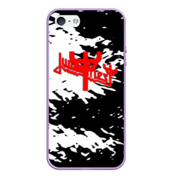 Чехол для iPhone 5/5S матовый Judas Priest rock fest краски