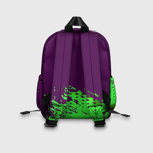 Детский рюкзак 3D с принтом Monster energy taurin, вид сзади #2