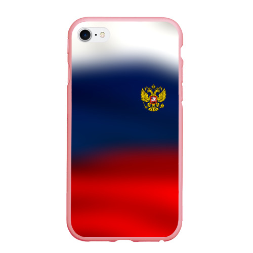 Чехол для iPhone 6/6S матовый с принтом Символика России герб, вид спереди #2