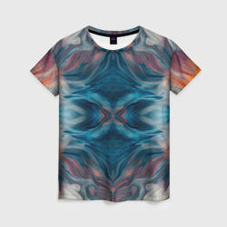 Женская футболка 3D Абстрактные краски