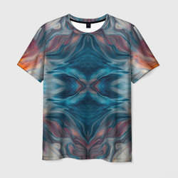 Мужская футболка 3D Абстрактные краски