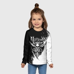 Детский лонгслив 3D Baldur's gate 3 - белая краска - фото 2