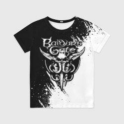 Детская футболка 3D Baldur's gate 3 - белая краска