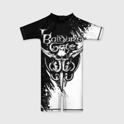 Детский купальный костюм 3D Baldur's gate 3 - белая краска