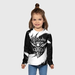 Детский лонгслив 3D Baldur's gate 3 - белые завихрения - фото 2