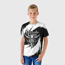 Детская футболка 3D Baldur's gate 3 - белые завихрения - фото 2